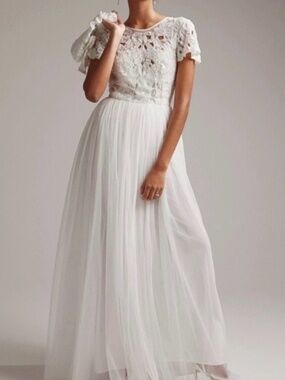 ASOS | Dresses | Asos Edition Aria Kimono Sleeve Wedding Dress With Floral  Embellishment | Poshmark